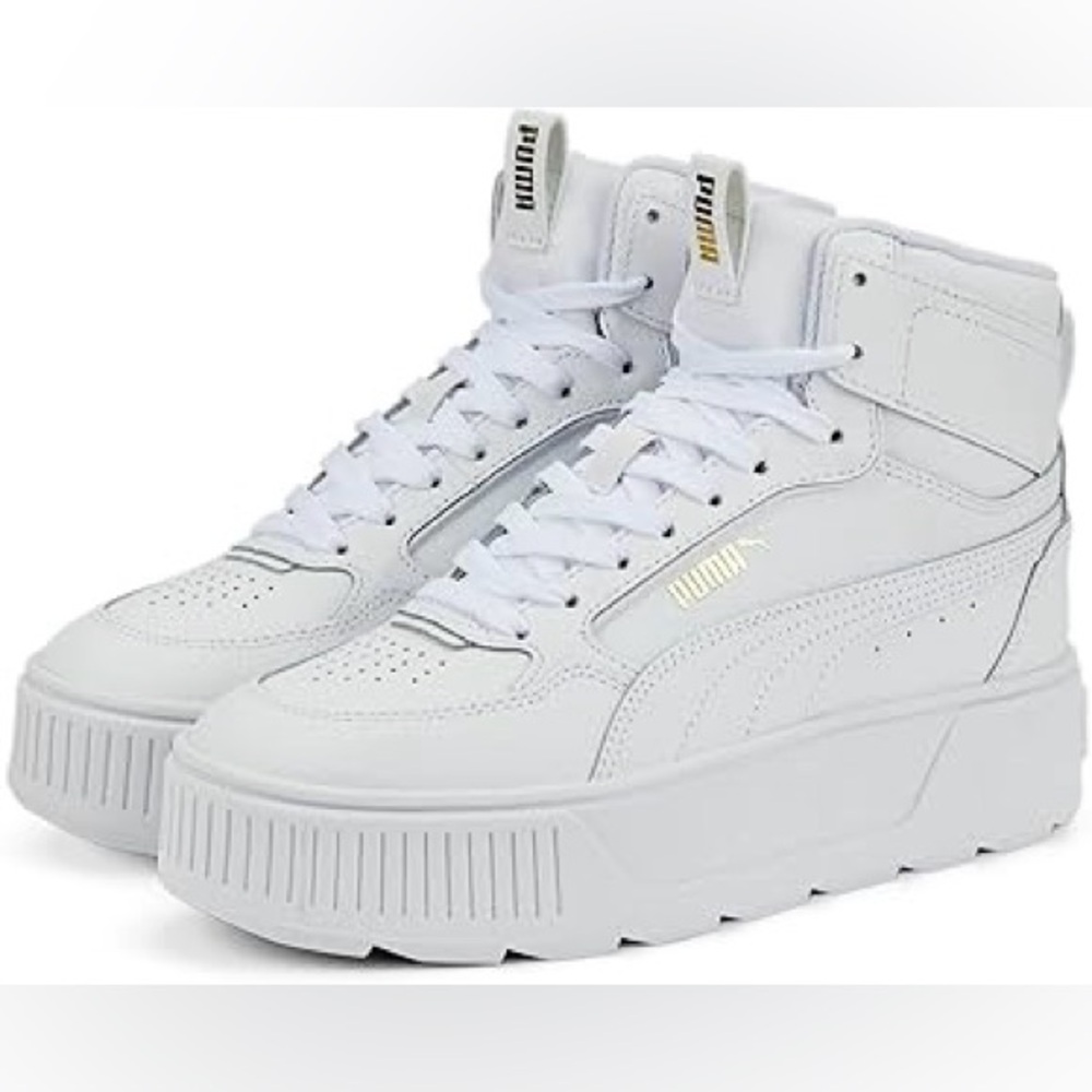 PUMA Leather High-Top Sneakers